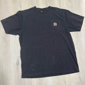 Men’s Original Fit Carhartt T Shirt Dark Gray Size Medium